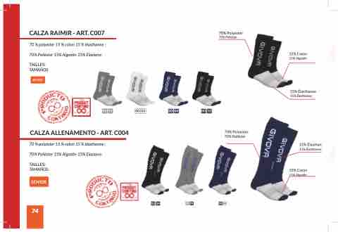 Calze Da Allenamento GIVOVA Senior - Made In Italy, Alta Qualità - Tessuto Oxford In Poliestere E Cotone - Taglio Aderente - Foto 2