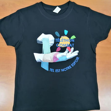 tee shirt telethon le cres