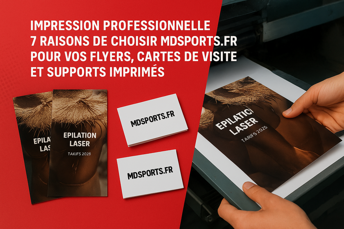 Impression Professionnelle : 7 Raisons de Choisir mdsports.fr pour Vos Flyers, Cartes de Visite et Supports Imprimés