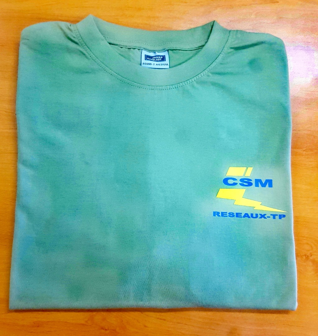 Tee shirt 2 couleur CSM reseau juvignac