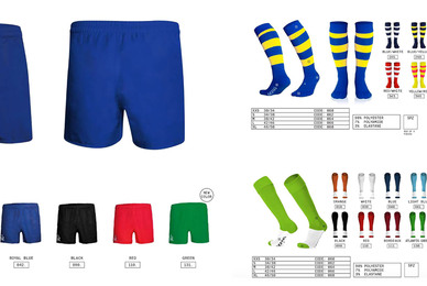 Pack rugby short chaussettes