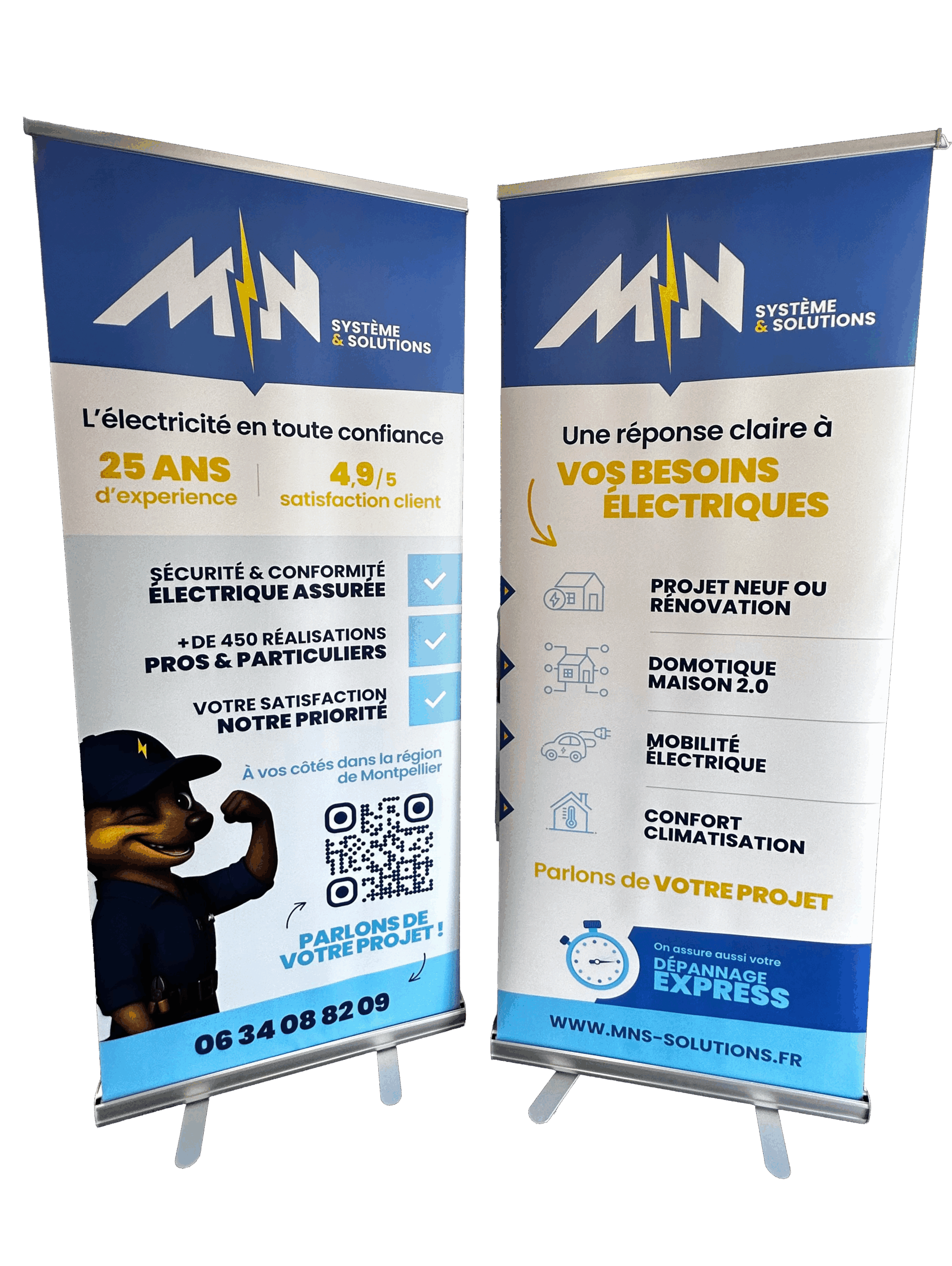 MN Système & Solutions électricien (Montpellier). 25 ans d'expérience, 4.9/5. Rénovation, domotique, mobilité électrique, climatisation, dépannage express.